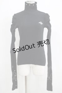 Dim Moire / ハイネックトップス Free ブラック H-25-05-07-044-LO-TO-NS-ZH