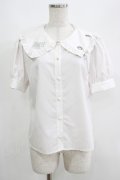 Jamie エーエヌケー / 衿チェーンブラウス M オフ H-25-05-07-048-LO-BL-NS-ZH
