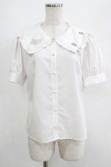 Jamie エーエヌケー / 衿チェーンブラウス M オフ H-25-05-07-048-LO-BL-NS-ZH