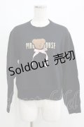 PINK HOUSE / misako×erinkoくまワッペントレーナー 3（M) ブラック H-25-05-07-049-LO-TO-NS-ZH