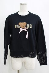 PINK HOUSE / misako×erinkoくまワッペントレーナー 3（M) ブラック H-25-05-07-049-LO-TO-NS-ZH