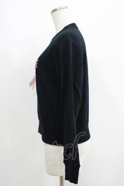 画像2: PINK HOUSE / misako×erinkoくまワッペントレーナー 3（M) ブラック H-25-05-07-049-LO-TO-NS-ZH