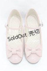 Leur Getter / リボン付き本皮シューズ 23.5cm ピンク H-25-05-07-1001-LU-SH-KB-ZH