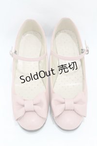 Leur Getter / リボン付き本皮シューズ 23.5cm ピンク H-25-05-07-1001-LU-SH-KB-ZH