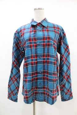 画像1: MILKBOY / CHECKED SHIRTS  ブルー×レッドチェック H-25-05-07-1033-MB-BL-KB-ZH