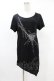 画像1: BPN FOR MEN / プリントアシメカットソー  黒 H-25-05-07-1037-GO-TO-KB-ZH (1)