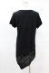 画像2: BPN FOR MEN / プリントアシメカットソー  黒 H-25-05-07-1037-GO-TO-KB-ZH (2)
