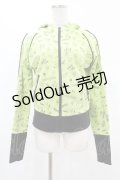 TOXIC STAR / 総柄ワッペンパーカー  ライム H-25-05-07-1054-PU-TO-KB-ZH