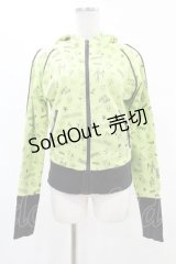 TOXIC STAR / 総柄ワッペンパーカー  ライム H-25-05-07-1054-PU-TO-KB-ZH