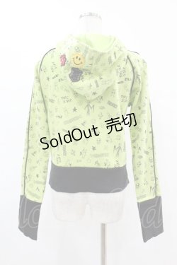 画像2: TOXIC STAR / 総柄ワッペンパーカー  ライム H-25-05-07-1054-PU-TO-KB-ZH