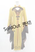 Ozz oneste / 巫祭神装ワンピース  マスタード×ブラウン H-25-05-07-1016-OO-TO-KB-ZH