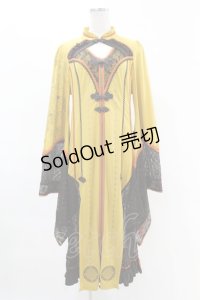 Ozz oneste / 巫祭神装ワンピース  マスタード×ブラウン H-25-05-07-1016-OO-TO-KB-ZH