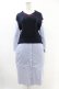 画像1: Jane Marple Dans Le Salon / Tilden vest and stripe trompe-l'oeil dress  ネイビー×ブルー H-25-05-07-1018-JM-OP-KB-ZH (1)