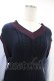 画像4: Jane Marple Dans Le Salon / Tilden vest and stripe trompe-l'oeil dress  ネイビー×ブルー H-25-05-07-1018-JM-OP-KB-ZH