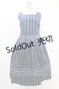 Jane Marple / Ribbon stripe jacquardのドミトリードレス  ネイビー H-25-05-07-1020-JM-OP-KB-ZH