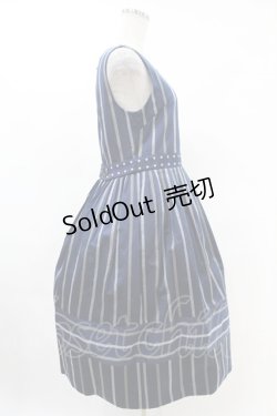 画像3: Jane Marple / Ribbon stripe jacquardのドミトリードレス  ネイビー H-25-05-07-1020-JM-OP-KB-ZH