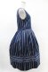 画像3: Jane Marple / Ribbon stripe jacquardのドミトリードレス  ネイビー H-25-05-07-1020-JM-OP-KB-ZH (3)