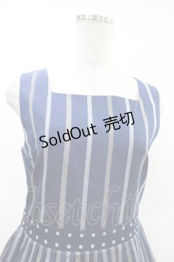 画像4: Jane Marple / Ribbon stripe jacquardのドミトリードレス  ネイビー H-25-05-07-1020-JM-OP-KB-ZH