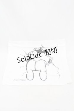 画像1: yaponskii / よだれベアプリントタオル  白 H-25-05-07-1003-PU-ZA-KB-ZH