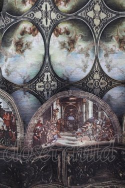画像4: Ozz oneste / 天使絵画ヨーク切替ジャンパースカート  茶 H-25-05-07-1024-OO-OP-KB-ZH