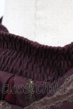 画像4: Ozz oneste / 薔薇刺繍バッスル風スカート  ボルドー H-25-05-07-1027-OO-SK-KB-ZH