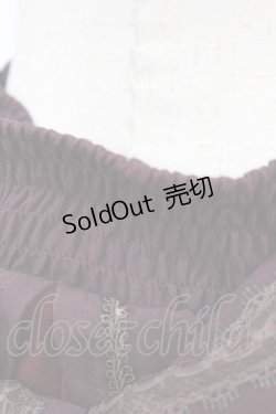 画像4: Ozz oneste / 薔薇刺繍バッスル風スカート  ボルドー H-25-05-07-1027-OO-SK-KB-ZH