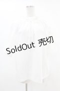 Jane Marple Dans Le Salon / Drawstring collar blouse  白 H-25-05-07-1030-JM-BL-KB-ZH