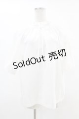 Jane Marple Dans Le Salon / Drawstring collar blouse  白 H-25-05-07-1030-JM-BL-KB-ZH