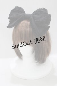 BABY,THE STARS SHINE BRIGHT / ローズレースのリボンカチューシャ  ブラック H-25-05-07-063-BA-AC-NS-ZH