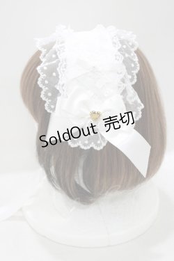画像2: Angelic Pretty / レースハートチャームバラレースヘッドドレス  オフ H-25-05-07-069-AP-AC-NS-ZH
