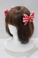 Angelic Pretty / カラフルドロップリボンコーム  アカ/ピンク H-25-05-07-070-AP-AC-NS-ZH