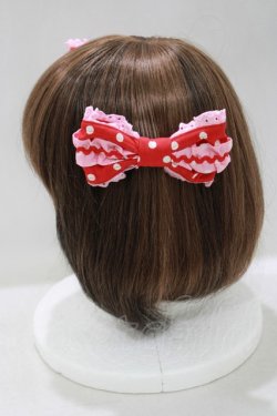 画像2: Angelic Pretty / カラフルドロップリボンコーム  アカ/ピンク H-25-05-07-070-AP-AC-NS-ZH