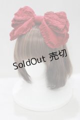 BABY,THE STARS SHINE BRIGHT / ローズレースのリボンカチューシャ  エンジ H-25-05-07-071-BA-AC-NS-ZH