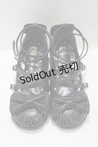 Angelic Pretty / Tea Party Shoes L ブラック H-25-05-07-076-AP-SH-NS-ZH
