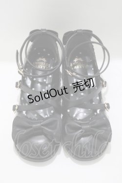 画像1: Angelic Pretty / Tea Party Shoes L ブラック H-25-05-07-076-AP-SH-NS-ZH