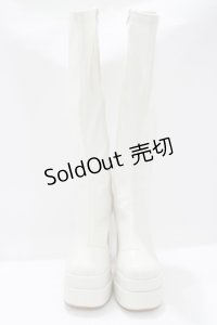 Royal Party / プラットフォームロングブーツ L オフ H-25-05-07-079-GO-SH-NS-ZH