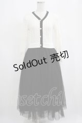 Apuweiser-riche / ケーブルカーデドッキングワンピース Free オフ/ブラック H-25-05-07-011-GO-OP-NS-ZH