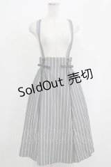 Secret Honey / サスペンダーストライプスカート Free グレー H-25-05-07-012-CA-SK-NS-ZH