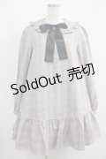 Ank Rouge / チェックAラインワンピース M ブラウン H-25-05-07-018-CA-OP-NS-ZH
