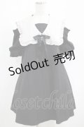 Amavel / Noir CroixオープンショルダーAラインワンピース Free ブラック H-25-05-07-019-CA-OP-NS-ZH