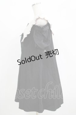 画像2: Amavel / Noir CroixオープンショルダーAラインワンピース Free ブラック H-25-05-07-019-CA-OP-NS-ZH