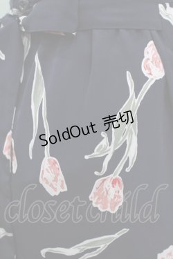画像4: PINK HOUSE / チューリップ柄スカート Free ブラック H-25-05-07-020-LO-SK-NS-ZH