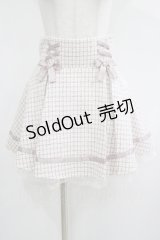 Ank Rouge / ビジューリボンツイードスカート M ピンク H-25-05-07-025-CA-SK-NS-ZH