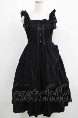 Angelic Pretty / クレッシェンドティアードジャンパースカート Free ブラック H-25-05-07-003-AP-OP-NS-ZH