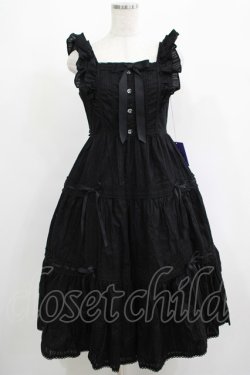 画像1: Angelic Pretty / クレッシェンドティアードジャンパースカート Free ブラック H-25-05-07-003-AP-OP-NS-ZH