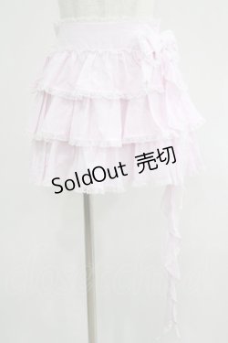 画像1: AVENCHUMU / Ruffle frill ribbon tiered skirt Free ピンク H-25-05-07-026-LO-SK-NS-ZH
