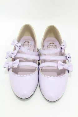 画像1: Angelic Pretty / お散歩リボンシューズ M ラベンダー H-25-05-08-001-AP-SH-NS-ZH