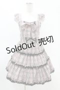 Princess Melody / チェックリボンジャンパースカート Free ピンク H-25-05-08-035-EL-OP-NS-ZH