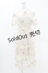 Swankiss / レモン刺繍チュールワンピース Free ベージュ H-25-05-08-039-CA-OP-NS-ZH
