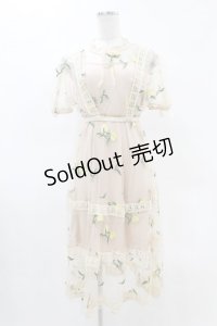 Swankiss / レモン刺繍チュールワンピース Free ベージュ H-25-05-08-039-CA-OP-NS-ZH